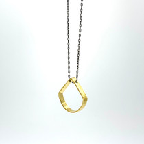 Circle Of Life - Single Teardrop Sq. Gold & Gunmetal Circle Of Life - Single Teardrop Sq. Gold & Gunmetal