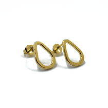 Gold Teardrop Studs