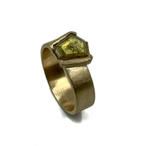 Rustic Yellowish Natural Diamond Set In 14K Gold Ring  Rustic Yellowish Natural Diamond Set In 14K Gold Ring