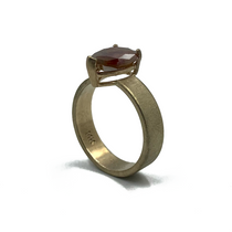 Greenish Red Natural Diamond Set in 14K Gold Ring  Greenish Red Natural Diamond Set in 14K Gold Ring
