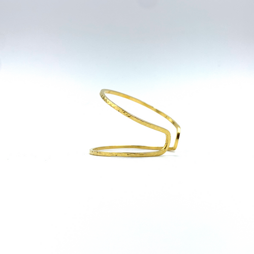 V Double Wire Cuff - Shaya NYC