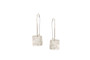 Sterling silver square silhouette earrings by Shaya NYC