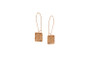 Lightweight geometric rose gold earrings