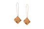 Lightweight geometric rose gold plated Plaza Earrings by Shaya NYC