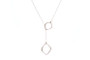 Mary Jane Necklace handcrafted lariat design in sterling silver