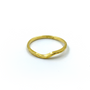 Gold heartbeat Ring