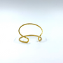 Gold V Double Wire Cuff 