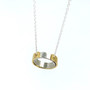 Circle Of Life Necklace 
Silver & Gold
