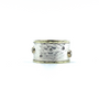 14K Gold and Sterling Silver Ring with diamonds