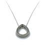 Circle Of Life Double Silver Teardrop