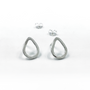 Sterling Silver Teardrop Studs