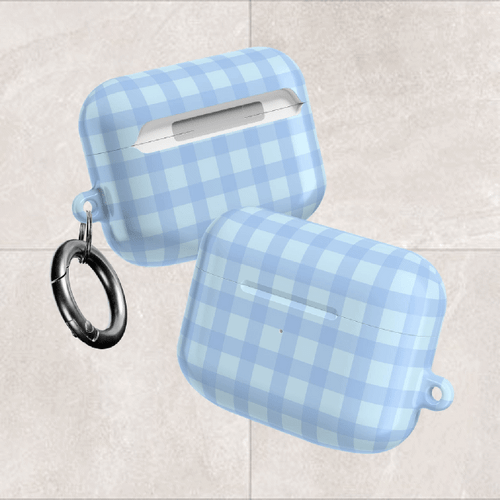 Butterfly Pea Blue Color - Picnic Pattern - AirPod Cases - 6 Models's Variations