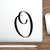 Cursive Black Lettering - Letter O - Die-Cut Sticker - Laptop