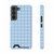 Butterfly Pea Blue Color - Picnic Pattern - Phone Case With Card Holder For Iphone and Samsung Models