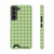 Muscat Green Color - Picnic Pattern - Phone Case With Card Holder For Iphone and Samsung Models