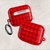 Cherry Red Color - Picnic Pattern - AirPod Cases - 6 Models