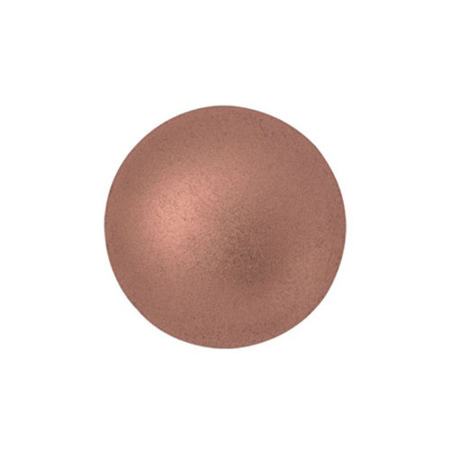 Cabochon Par Puca® 14mm - Copper Gold Matte - (1 Piece) Czech Glass Cab