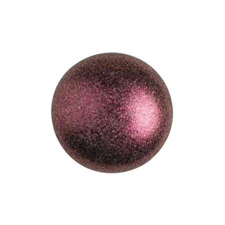 Cabochon Par Puca® 14mm - Metallic Matte Dark Violet - (1 Piece) Czech Glass Cab
