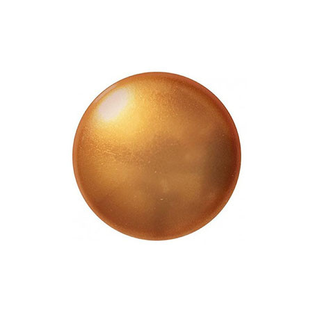 Cabochon Par Puca® 14mm - Gold Pearl - (1 Piece) Czech Glass Cab