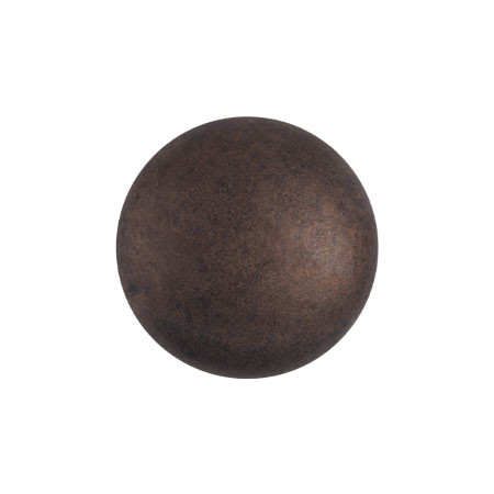 Cabochon Par Puca® 14mm - Dark Bronze Matte - (1 Piece) Czech Glass Cab