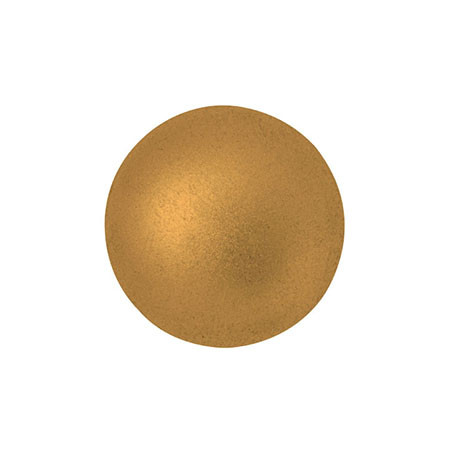 Cabochon Par Puca® 14mm - Bronze Gold Matte - (1 Piece) Czech Glass Cab