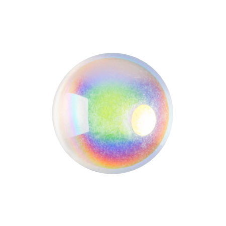 Cabochon Par Puca® 14mm - Crystal AB - (1 Piece) Czech Glass Cab