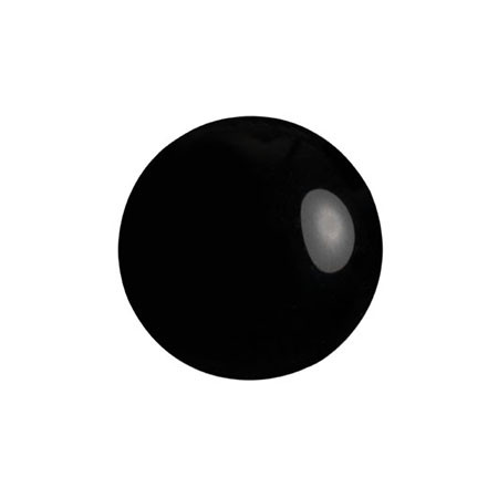Cabochon Par Puca® 14mm - Jet - (1 Piece) Czech Glass Cab