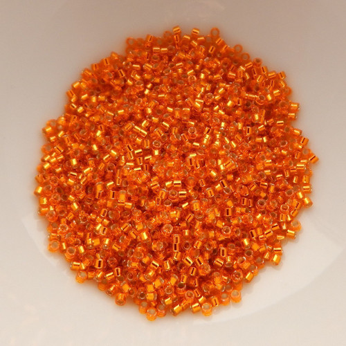 11/o Delica Beads Silver Lined Orange 5g Miyuki Cylinder DB045 DB0045