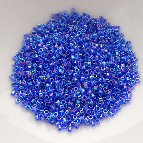 11/o Delica Beads Lined Blue Violet AB 5g Miyuki Cylinder DB063 DB0063