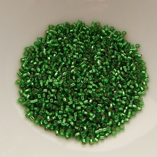 11/o Delica Beads Silver Lined Light Green 5g Miyuki Cylinder DB046 DB0046