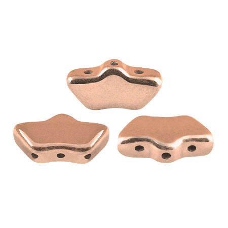 15 Beads - Delos® par Puca® Paris - Full Capri Gold - Czech Glass