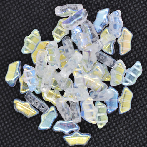 15 Beads - Delos® par Puca® Paris - Crystal AB - Czech Glass