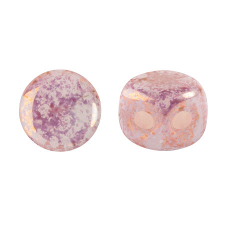 Kalos® par Puca® (50 beads) 2-Hole 4x3mm Drum Shape - Frost Anis Bronze - Czech Glass
