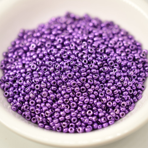 10 grams - 11/0 Miyuki Japanese Seed Beads - Duracoat Galvanized Purple Orchid No. 5108
