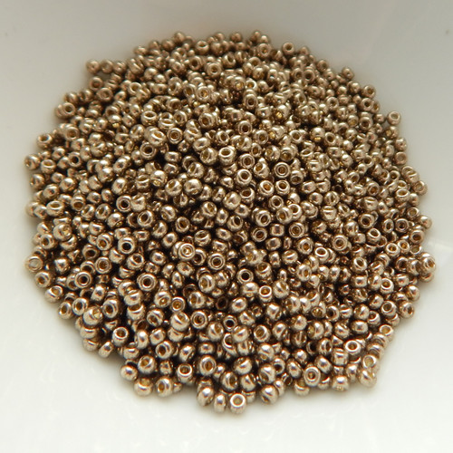 10 grams - 11/0 Miyuki Japanese Seed Beads - Duracoat Galvanized Pewter No. 4222