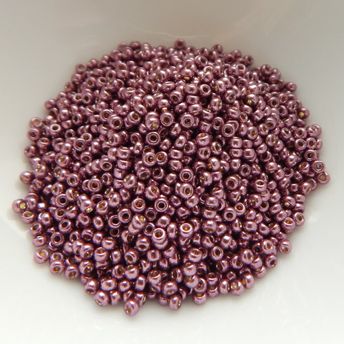 10 grams - 11/0 Miyuki Japanese Seed Beads - Duracoat Galvanized Eggplant No. 4220