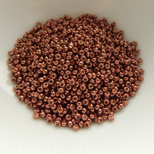 10 grams - 11/0 Miyuki Japanese Seed Beads - Duracoat Galvanized Dark Mauve No. 4213