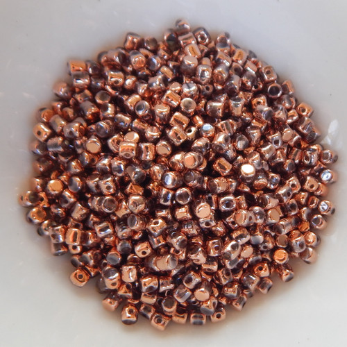 Minos Par Puca® 5 grams - Full Capri Gold - 2.5x3mm Cylinder Czech Glass Beads