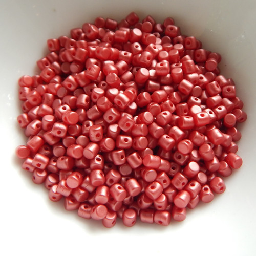 5 grams - Minos® par Puca® Paris Pastel Dark Coral - Czech Glass