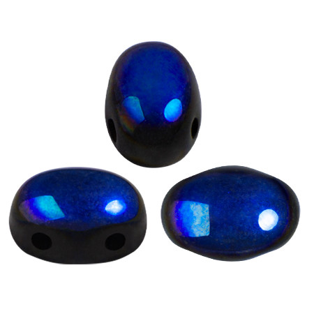 Samos® par Puca® (20 beads) 2-Hole 7x5mm Oval - Full Azuro