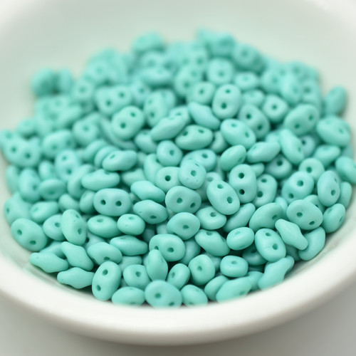 10 grams - Superduo Saturated Teal - Beads Matubo
