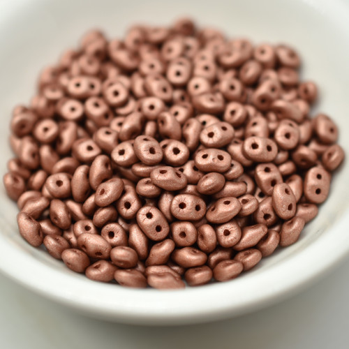 10 grams - Superduo Satin Metallic Terra Cotta - Beads Matubo