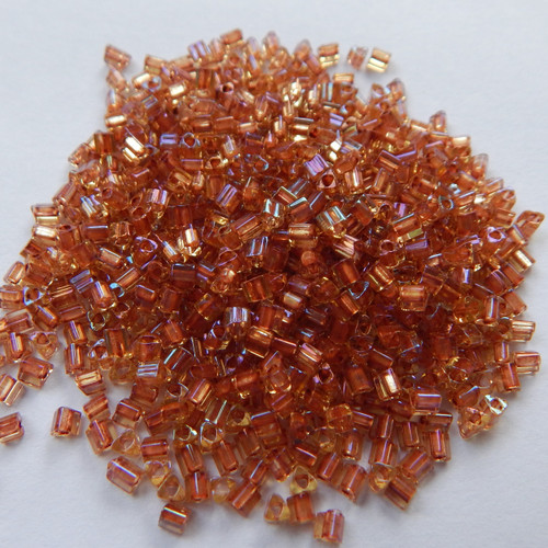 TOHO 11/o Triangle 20 grams Brick Lined Jonquil Seed Beads