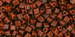 TOHO 11/o Triangle 20 grams Opaque TerraCotta Seed Beads No. 46L