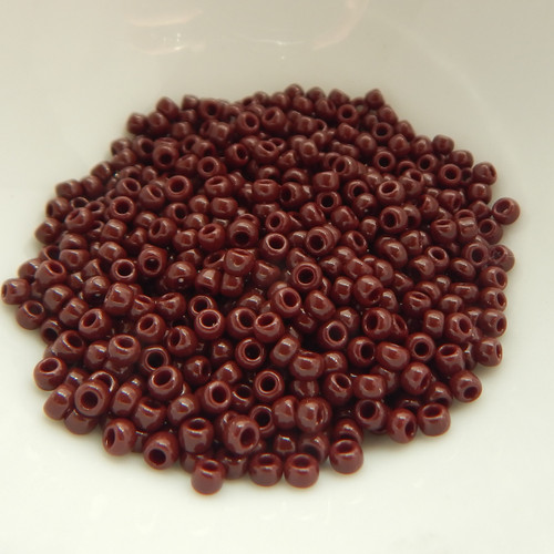 8/o TOHO Seed Beads Opaque Oxblood 25g Glass Bead