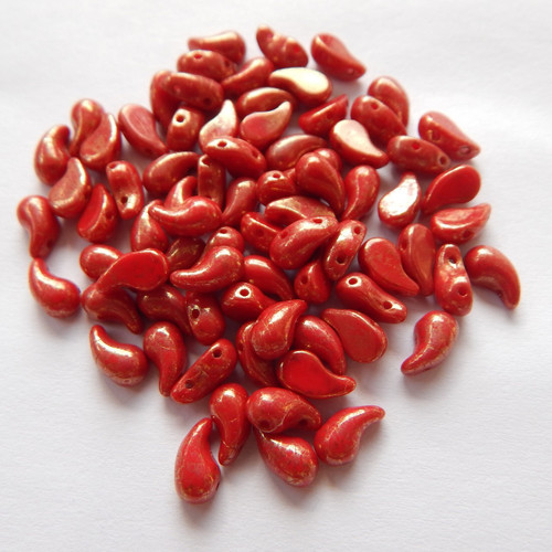 Zoliduo Left Red Terracotta Red (30 Beads)