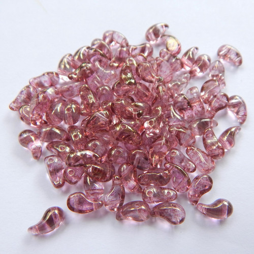 Zoliduo Left Crystal TerraCotta Luster (30 Beads)