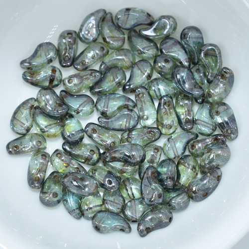Zoliduo Right Option Crystal Blue Luster (30 Beads) Czech Glass