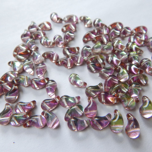 Zoliduo Right Backlit Fairy Dust (30 Beads) Czech Glass