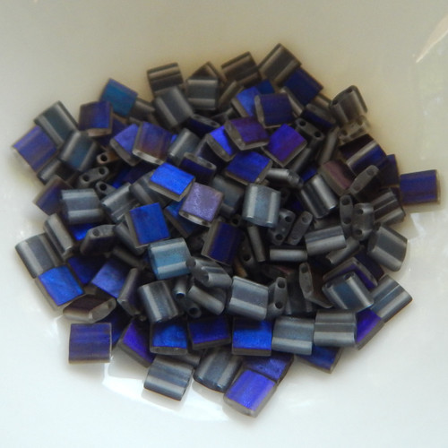 Tila 5 grams Matte Azuro 2-Hole 5mm Square Miyuki Beads No. 4556